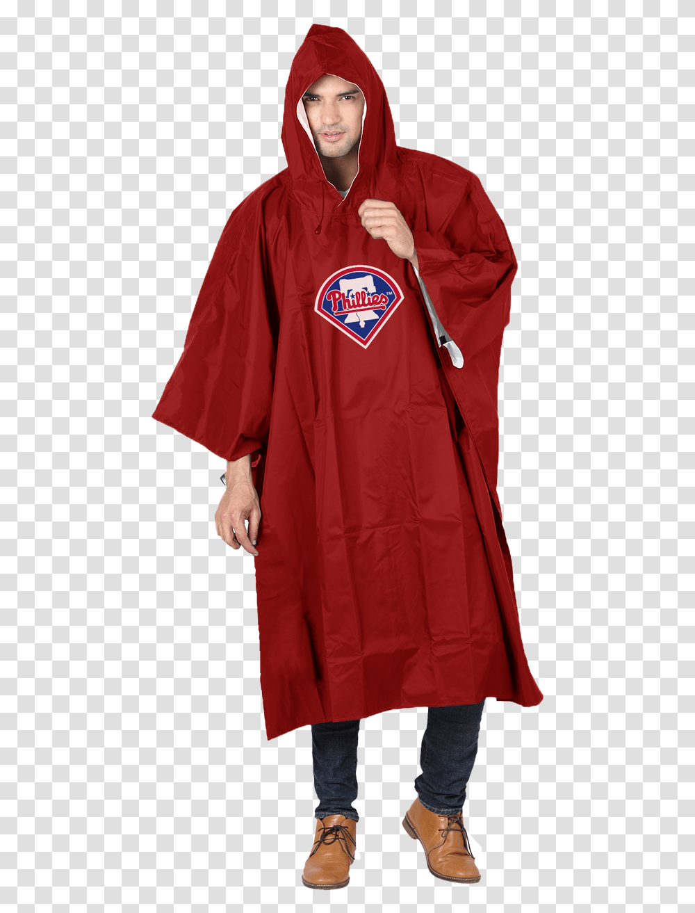Philadelphia Phillies Rain Runner Poncho By Northwest San Francisco 49ers Poncho, Shirt, Sleeve, Coat Transparent Png