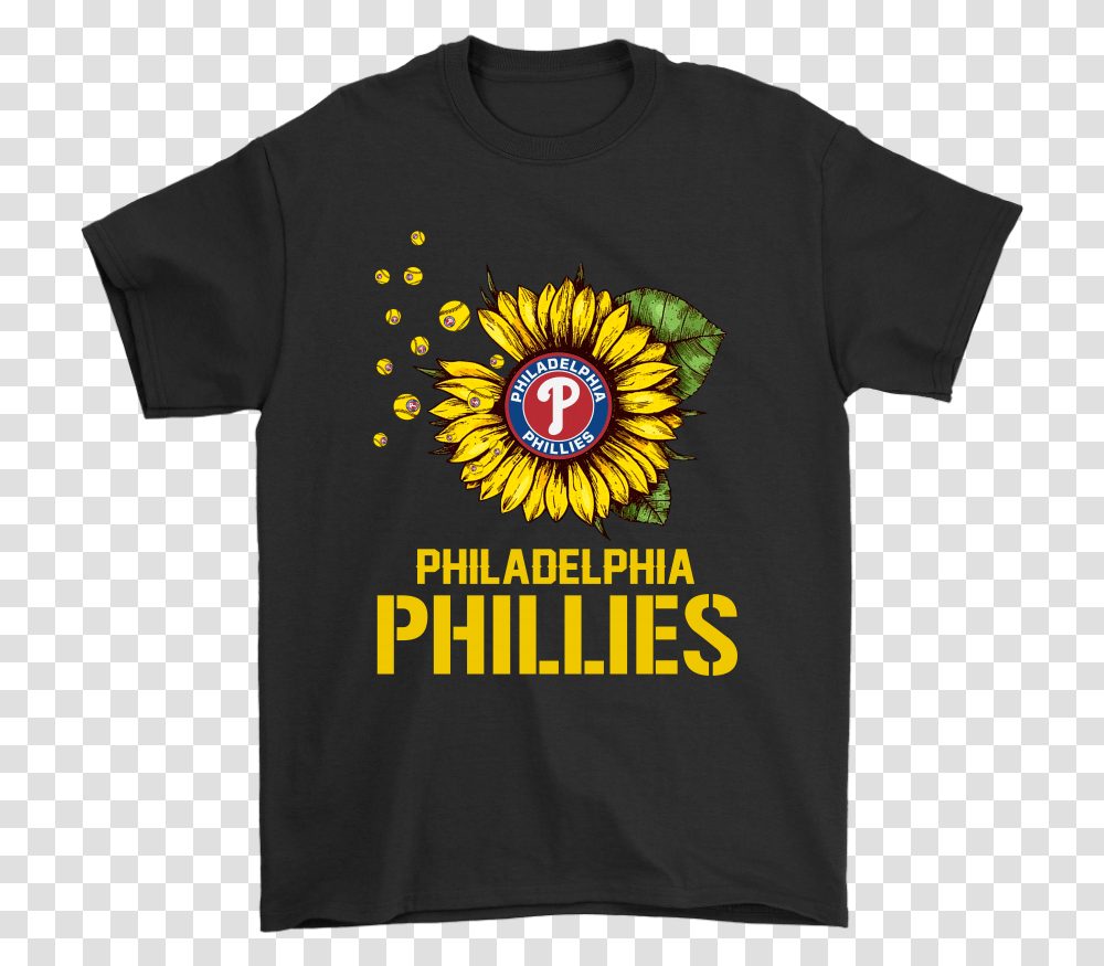 Philadelphia Phillies Sunflower Mlb Baseball Shirts Spongebob Birthday Shirt, Clothing, Apparel, T-Shirt, Plant Transparent Png