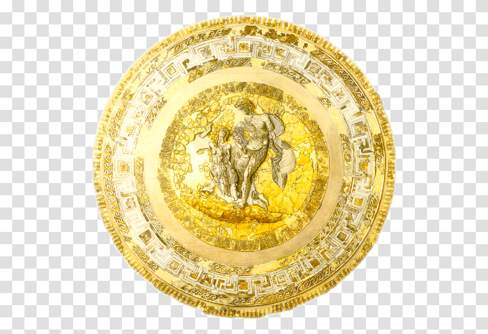Philip Ii Of Macedon Shield, Rug, Armor, Gold, Painting Transparent Png