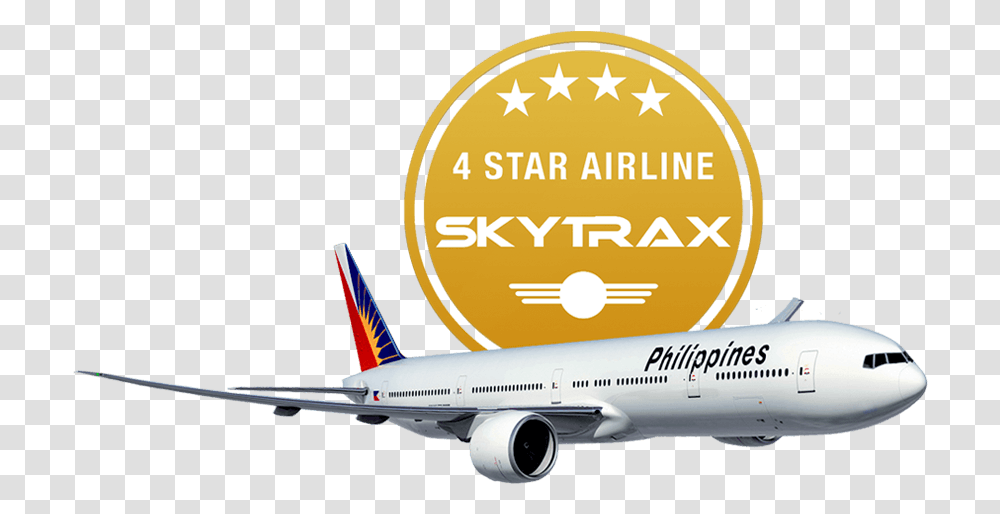 Philippine Airlines 4 Star, Airplane, Aircraft, Vehicle, Transportation Transparent Png