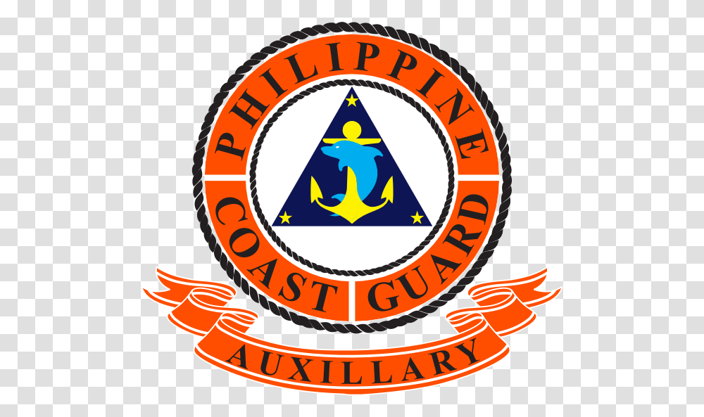 Philippine Coast Guard Auxillary Logo Philippine Coast Guard Logo, Symbol, Trademark, Poster, Advertisement Transparent Png