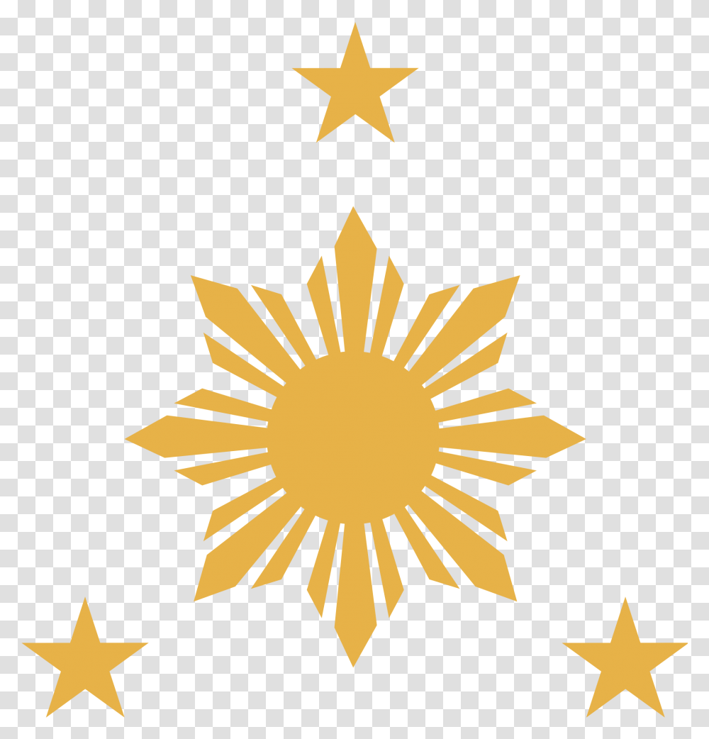 Philippine Flag Sun And Stars, Star Symbol, Poster, Advertisement Transparent Png