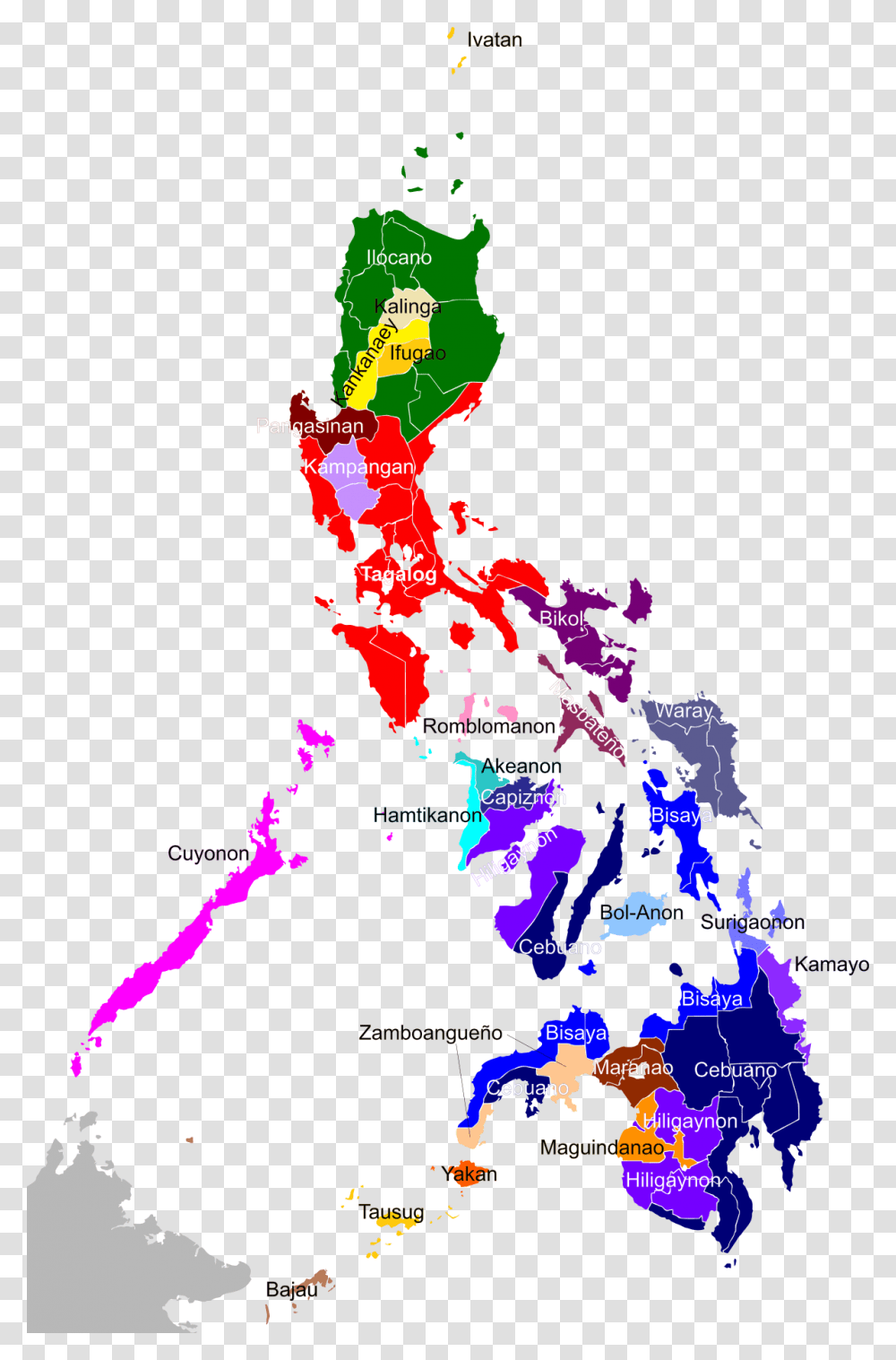 Philippines Ethnic Groups, Plot, Map Transparent Png