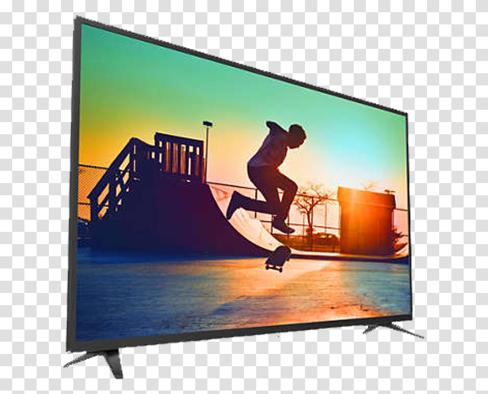 Philips 50 Inch 4k Smart Tv, Screen, Electronics, Monitor, Display Transparent Png