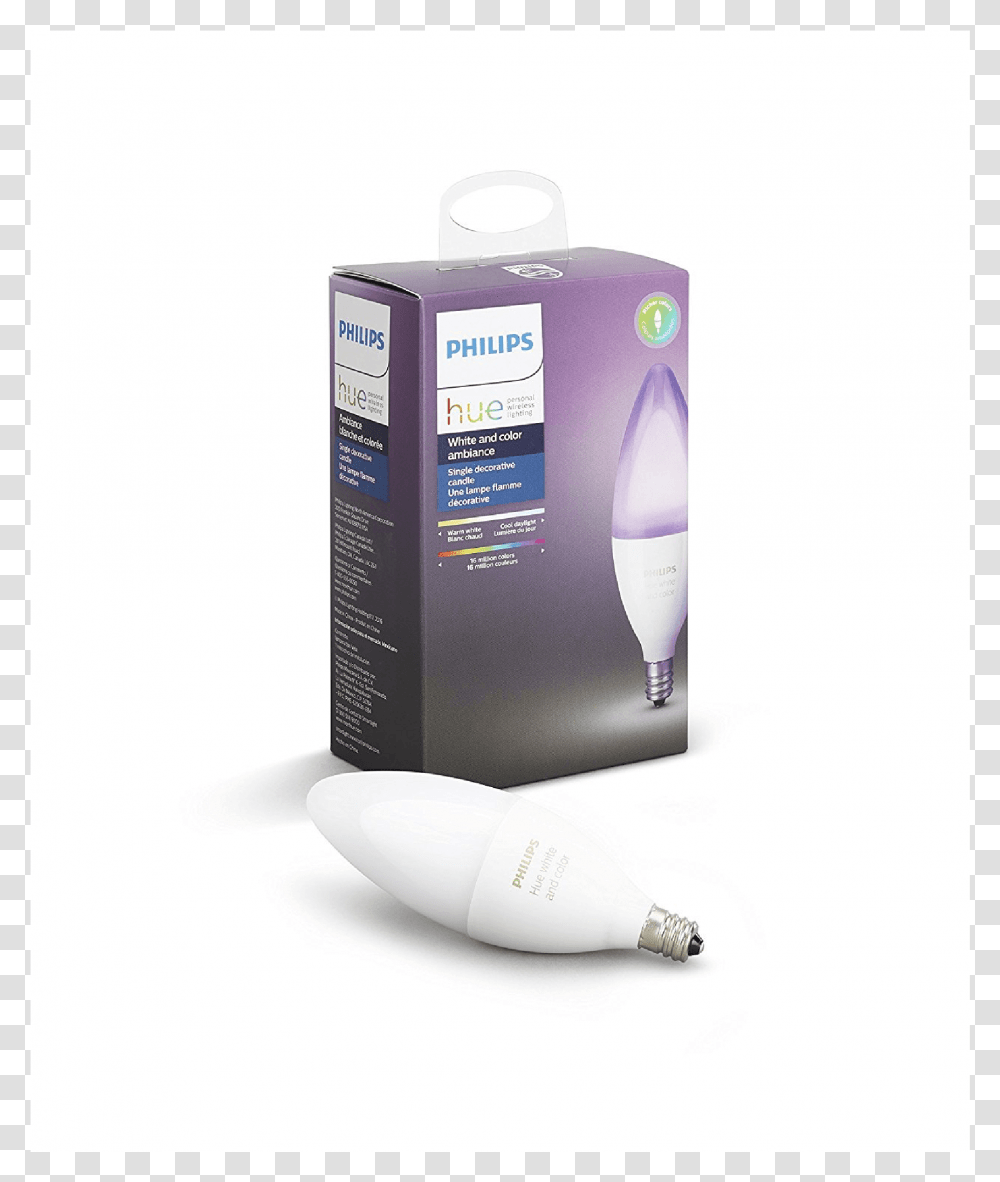 Philips Hue White And Color Ambiance Single Bulb E12 Philips Hue Candle, Bottle, Cylinder, Lotion Transparent Png