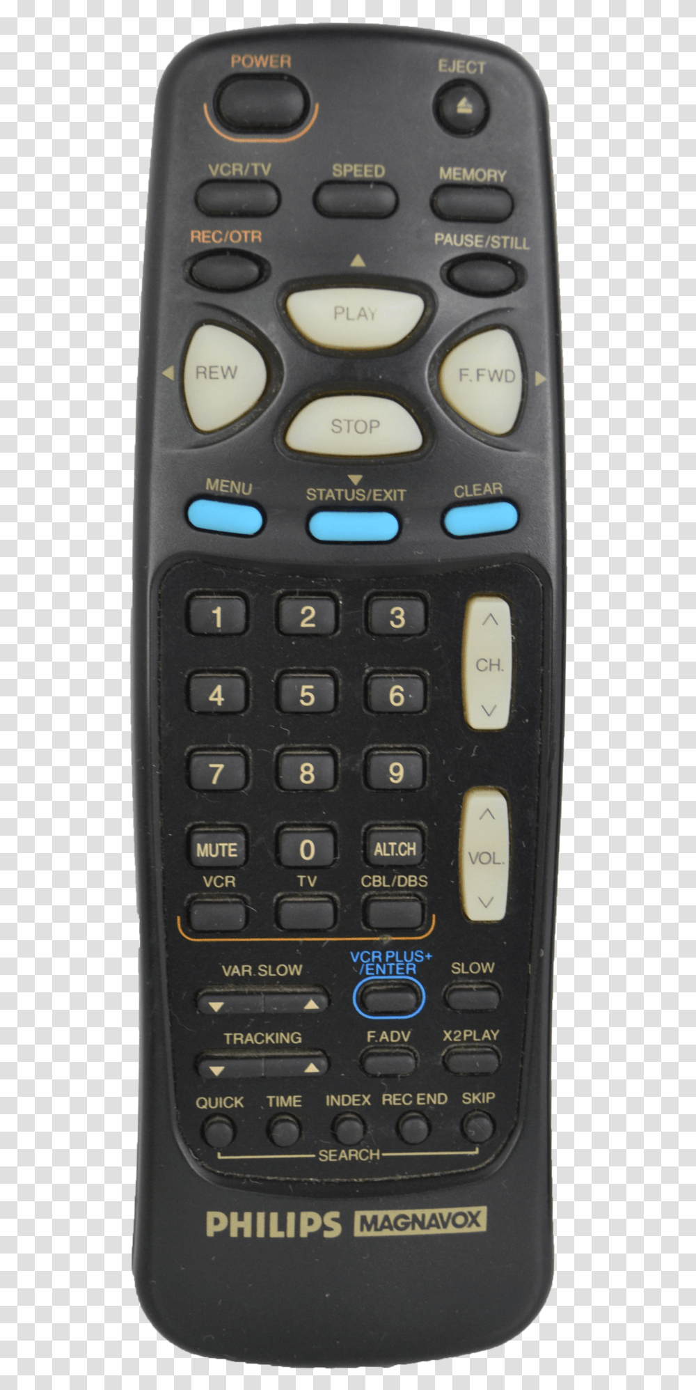 Philips Magnavox N9321ud Vcr Vhs Player Remote Control Numeric Keypad, Electronics, Calculator, Mobile Phone, Cell Phone Transparent Png