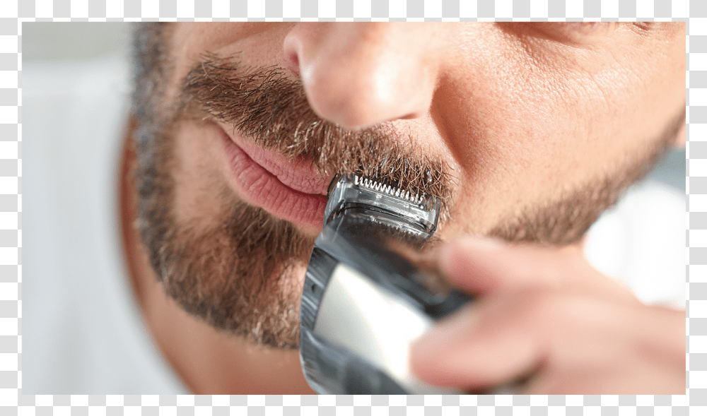Philips Norelco 2019 Beard Trimmer, Face, Person, Human, Mustache Transparent Png