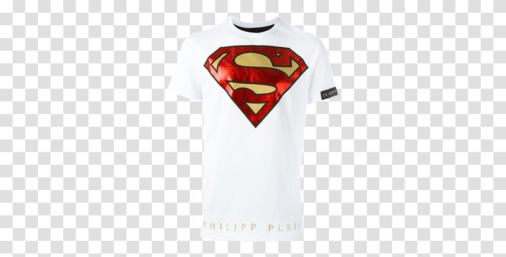 Phillipp Plein Superman Logo T Shirt Superman Symbol, Apparel, T-Shirt, Jersey Transparent Png