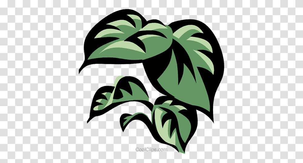 Philodendron Royalty Free Vector Clip Art Illustration, Floral Design, Pattern, Green Transparent Png