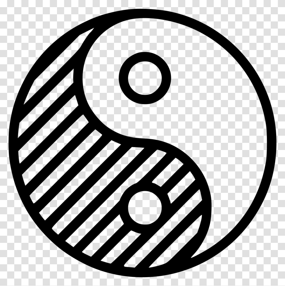 Philosophy Yin Yang Alfa Omega Evil Good Dialectics Sketch Of Crescent Moon, Number, Logo Transparent Png