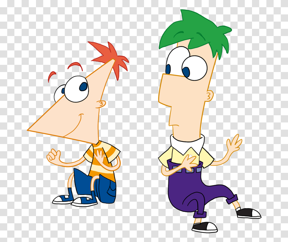 Phineas And Ferb Characters Free Image Cartoon Character Phineas And Freb, Person, Human, People, Hand Transparent Png
