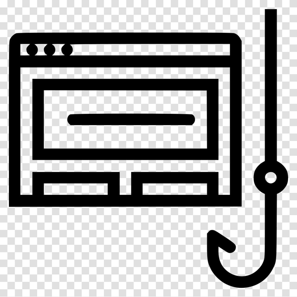 Phishing Site Spear Phishing Icon, Stencil Transparent Png