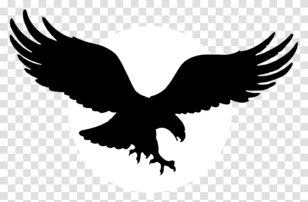 Phladelpha Eagles Logo Logo With Black Eagle, Stencil, Symbol, Bird, Animal Transparent Png