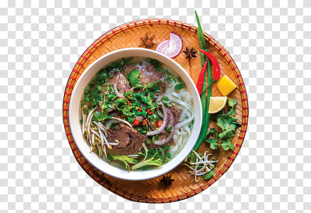 Pho Bo Thukpa, Bowl, Dish, Meal, Food Transparent Png