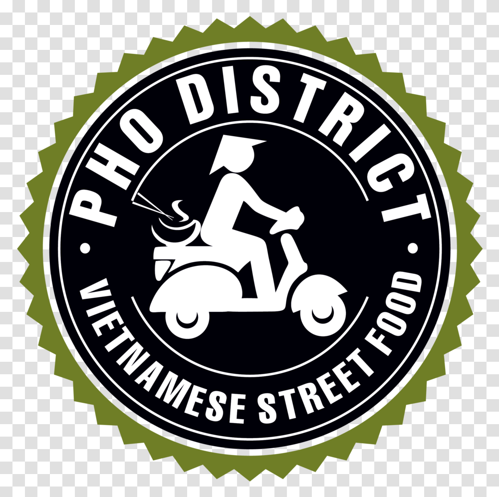 Pho District, Label, Text, Poster, Sticker Transparent Png
