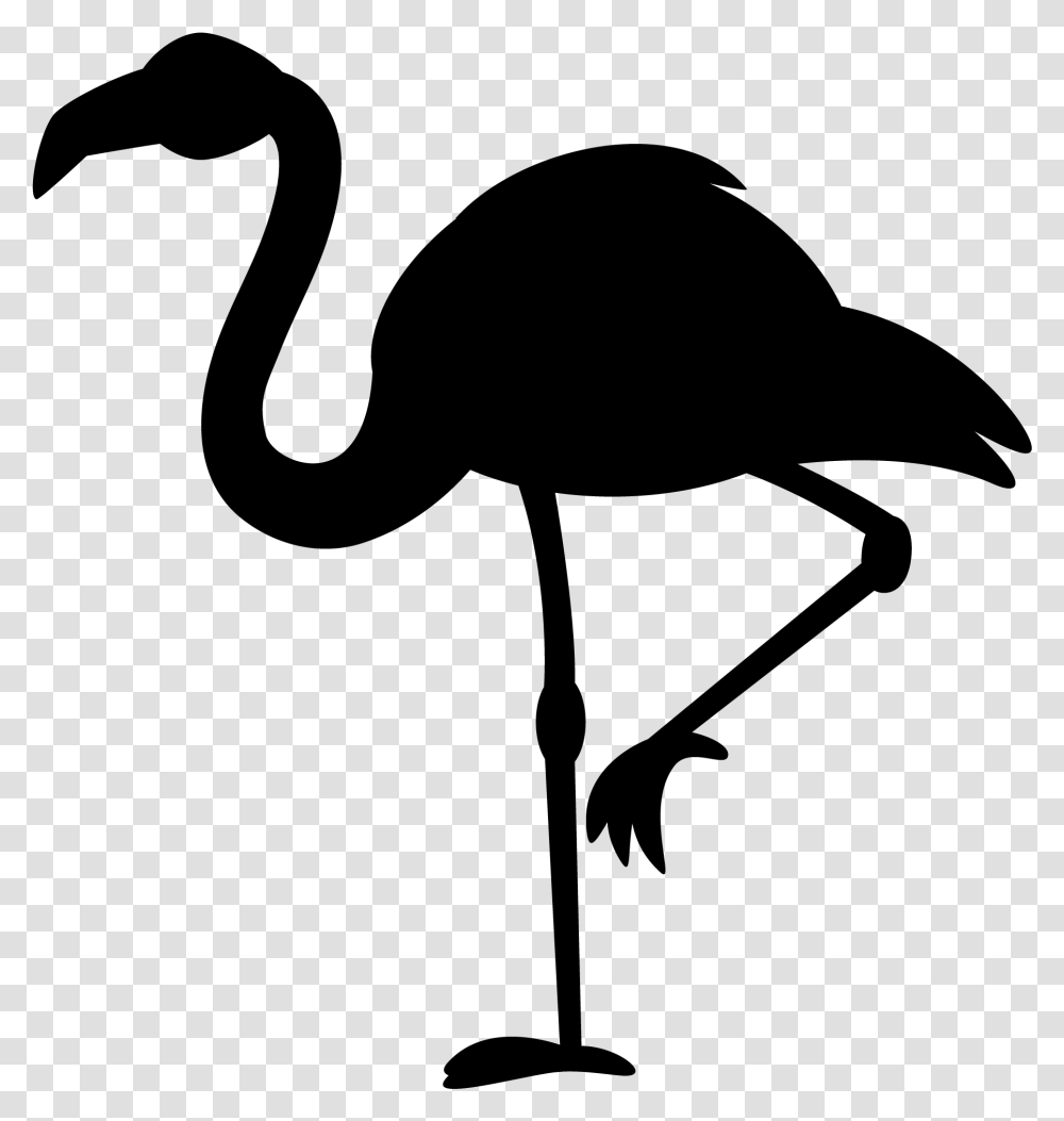 Phoenicopterus Black White Clip Art Flamingos Clipart Silhouette, Gray, World Of Warcraft Transparent Png