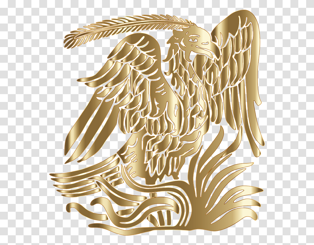Phoenix Bird Gold Golden Phoenix Logo, Symbol, Emblem, Trademark Transparent Png