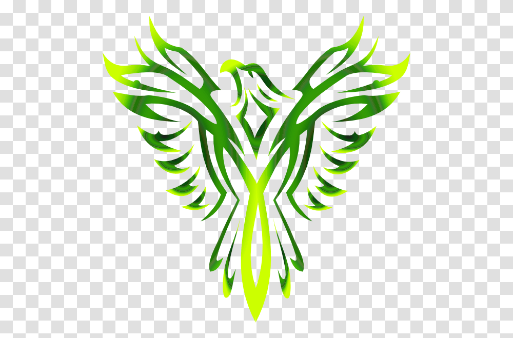Phoenix Bird Image Eagle Black And White, Green, Symbol, Emblem, Pineapple Transparent Png