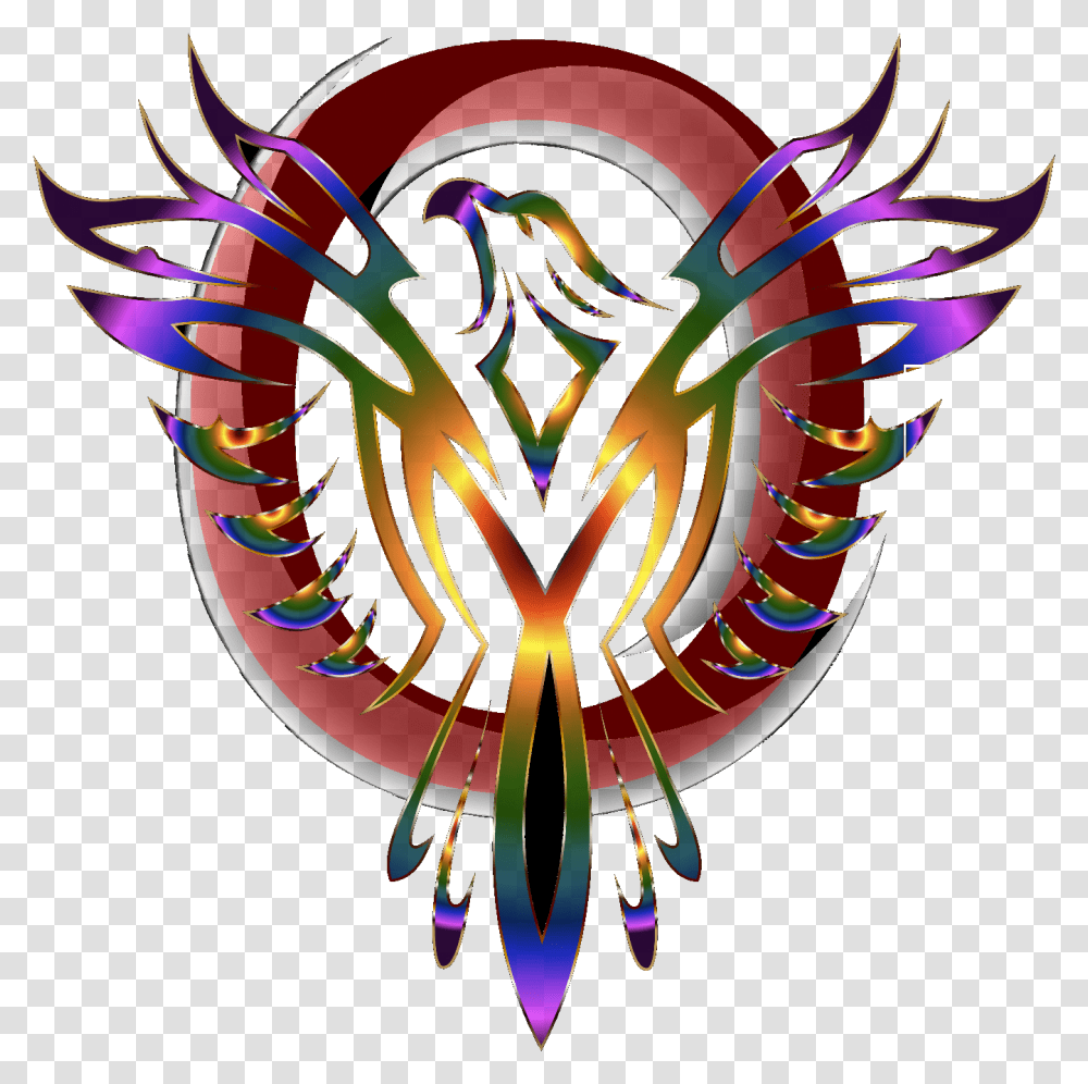 Phoenix Bird Image Phoenix Bird, Pattern, Ornament, Symbol, Fractal Transparent Png