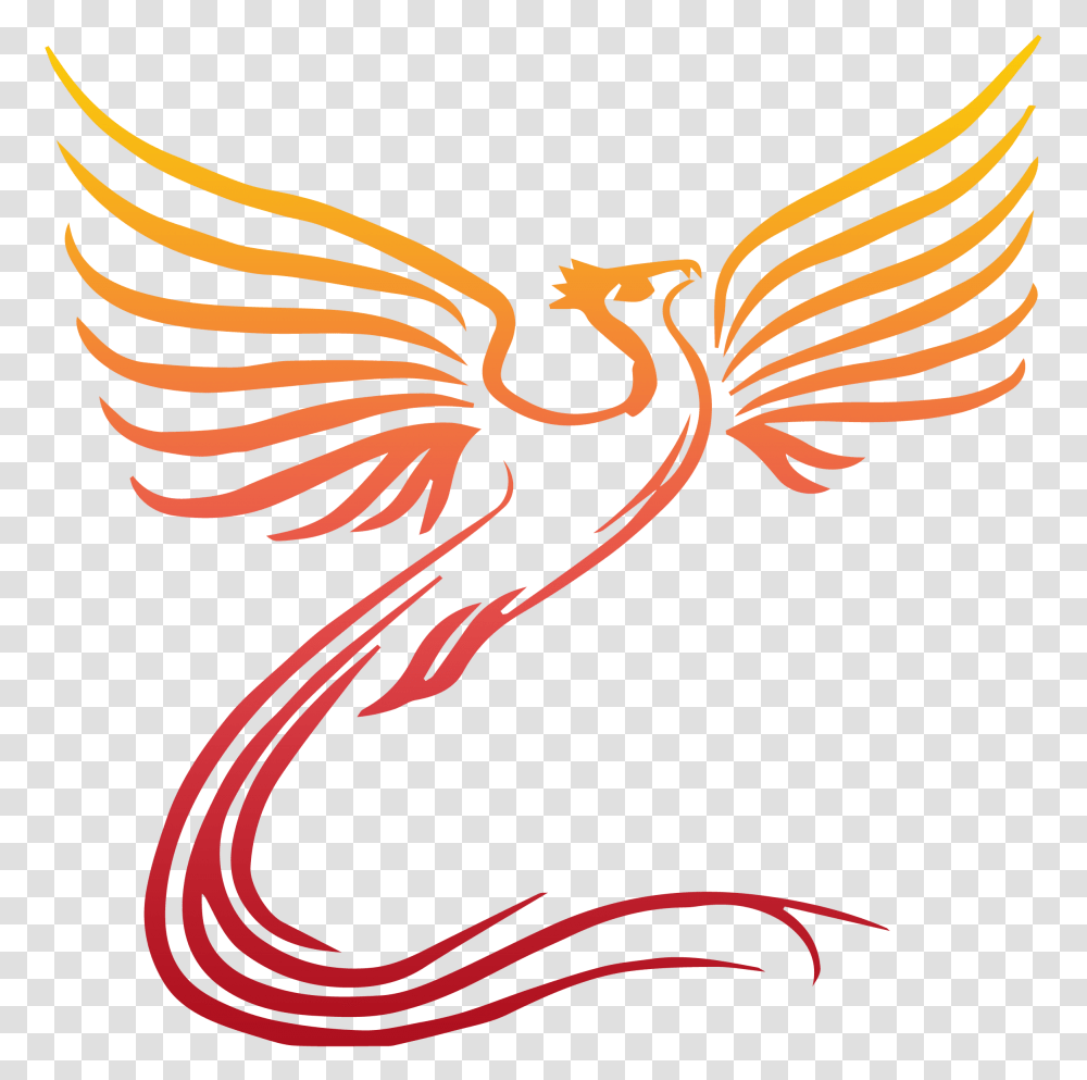 Phoenix Bird Phoenix Degradeervs Phoenix Bird Logos Phoenix Bird, Symbol, Trademark, Emblem, Animal Transparent Png