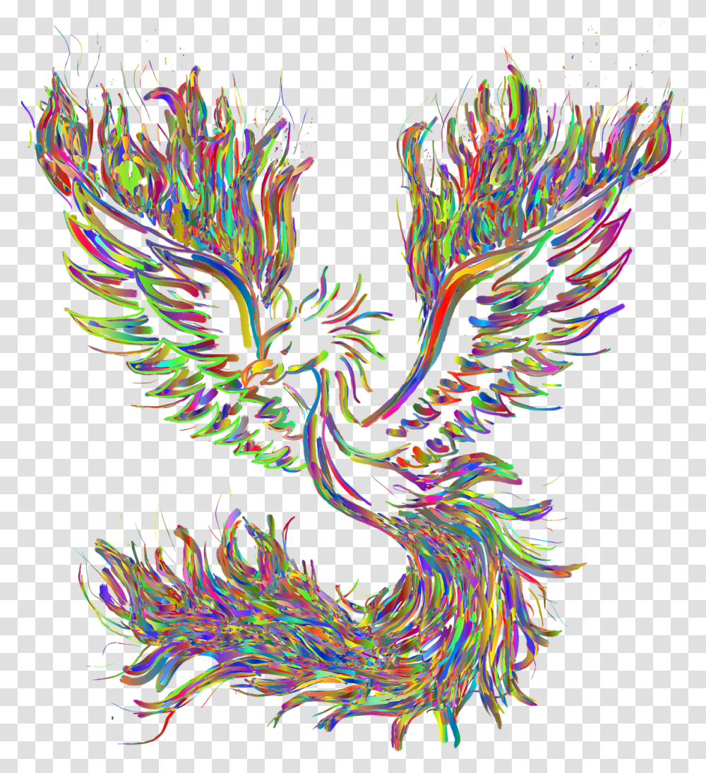 Phoenix Bird Rebirth Free Vector Graphic On Pixabay Phoenix Bird, Pattern, Ornament, Fractal, Animal Transparent Png