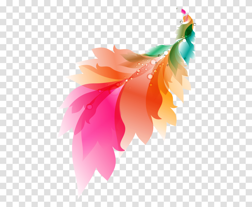 Phoenix Birds Bird Animals Animal Vector Colorful Feather, Leaf, Plant, Pattern, Ornament Transparent Png