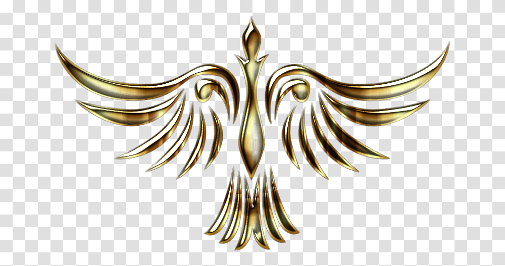 Phoenix Clipart Clip Art Clipartlook Gold Phoenix Background, Chandelier, Lamp, Bronze, Jewelry Transparent Png