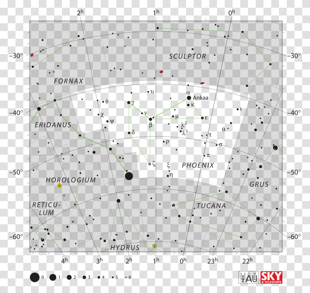 Phoenix Constellation Star Map, Nature, Outdoors, Astronomy, Night Transparent Png