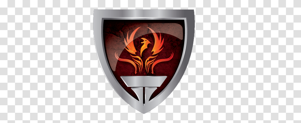 Phoenix Fire And Security Logologoonly Flame, Armor, Shield, Painting, Art Transparent Png