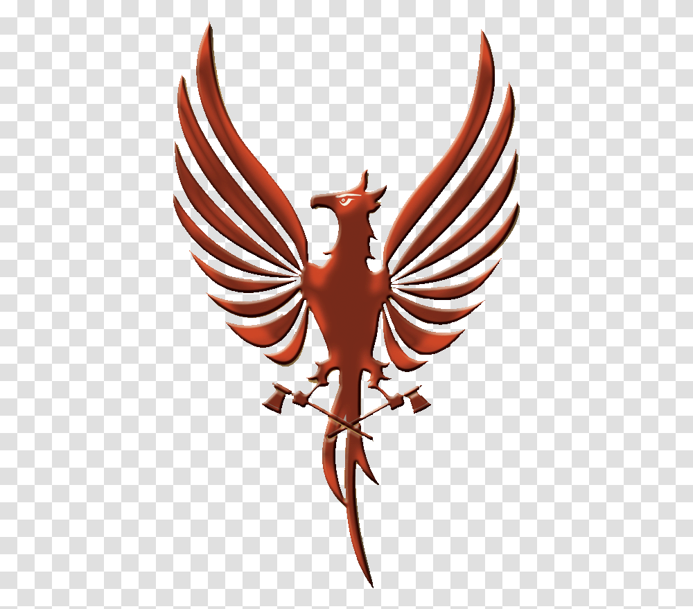 Phoenix Logo With Bird Phoenix Logo No Background, Cupid, Symbol, Bronze Transparent Png