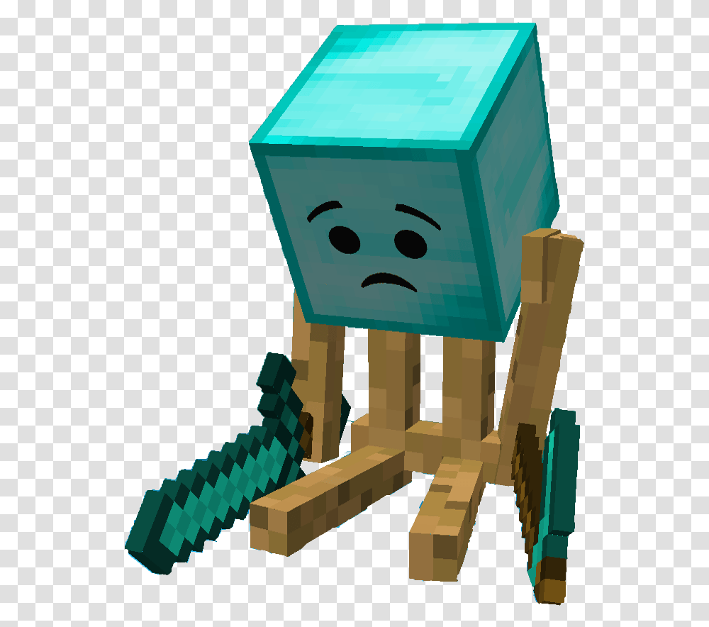 Phoenix Sc Hamish Minecraft Sad Diamond Man, Toy, Dice, Game Transparent Png