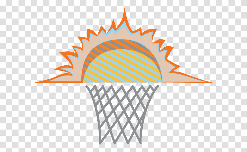 Phoenix Suns Basketball Illustration, Hoop Transparent Png