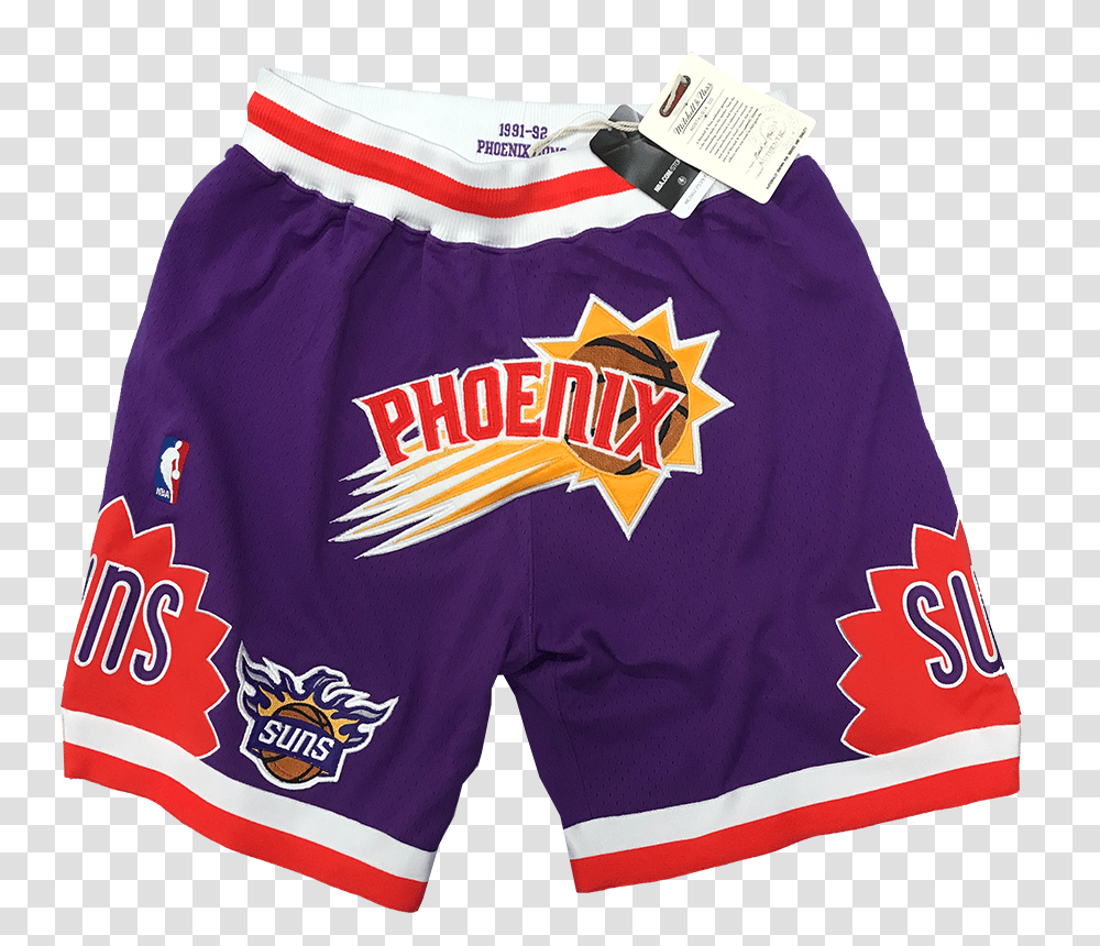 Phoenix Suns Basketball Shorts 50 Board Short, Clothing, Apparel, Shirt, Person Transparent Png