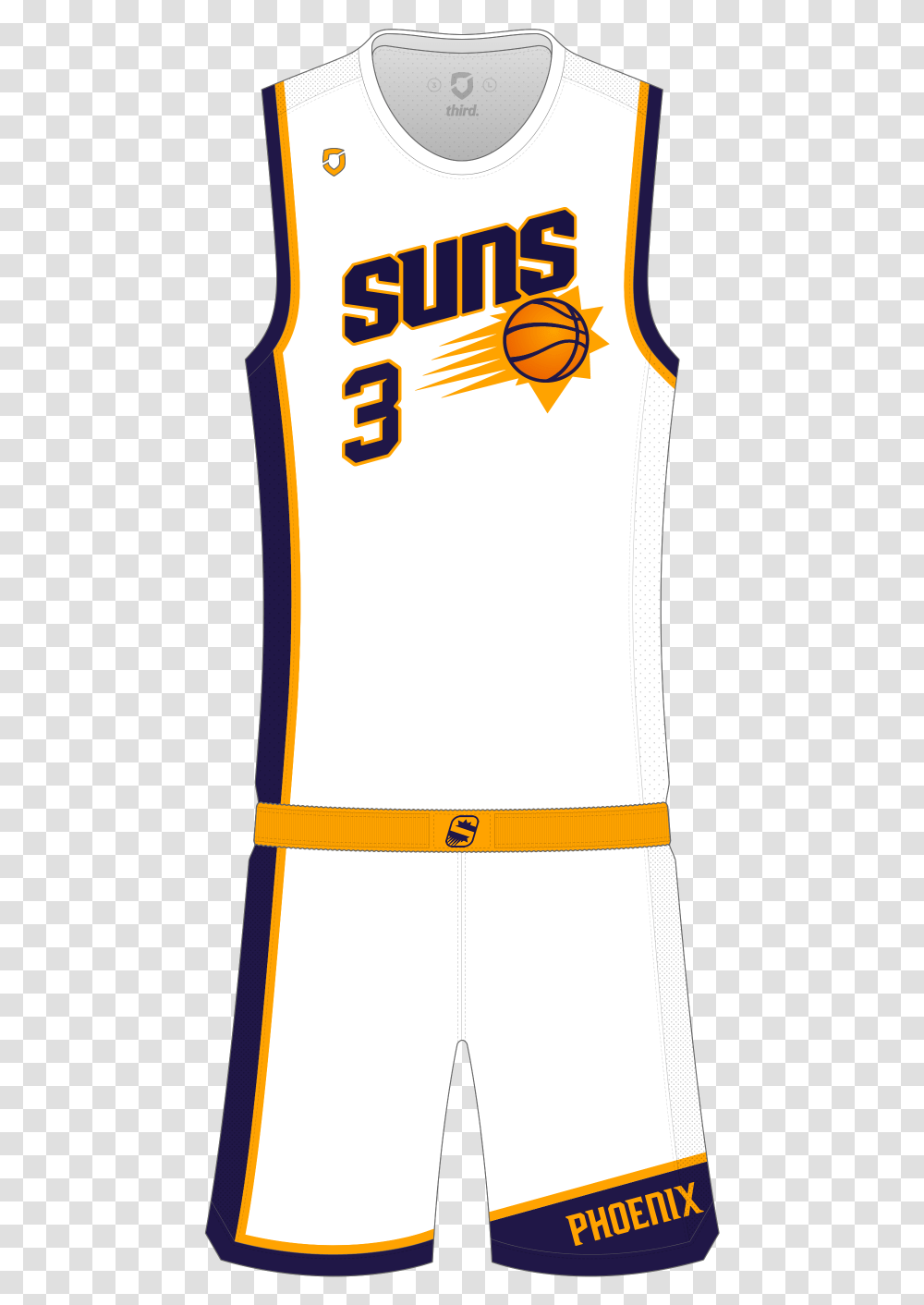 Phoenix Suns Home Phoenix Suns Concept Uniforms Full For Basketball, Clothing, Apparel, Shirt, Text Transparent Png