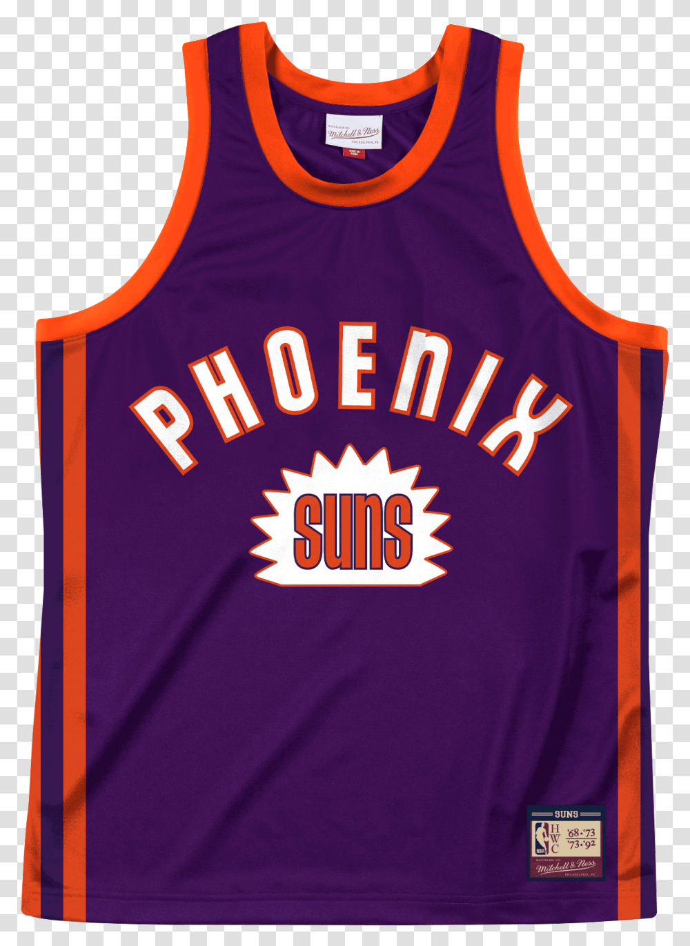 Phoenix Suns Jersey Throwback, Apparel, Shirt, Tank Top Transparent Png