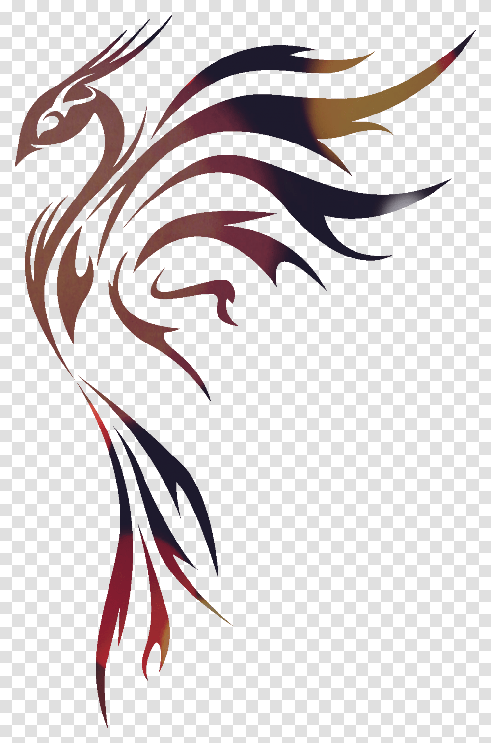 Phoenix Tribal Tattoo, Dragon, Bird, Animal Transparent Png