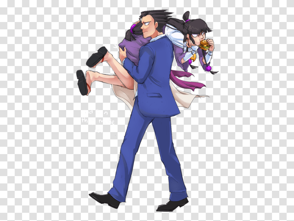 Phoenix Wright Ace Attorney Fanart, Person, Human, Comics, Book Transparent Png