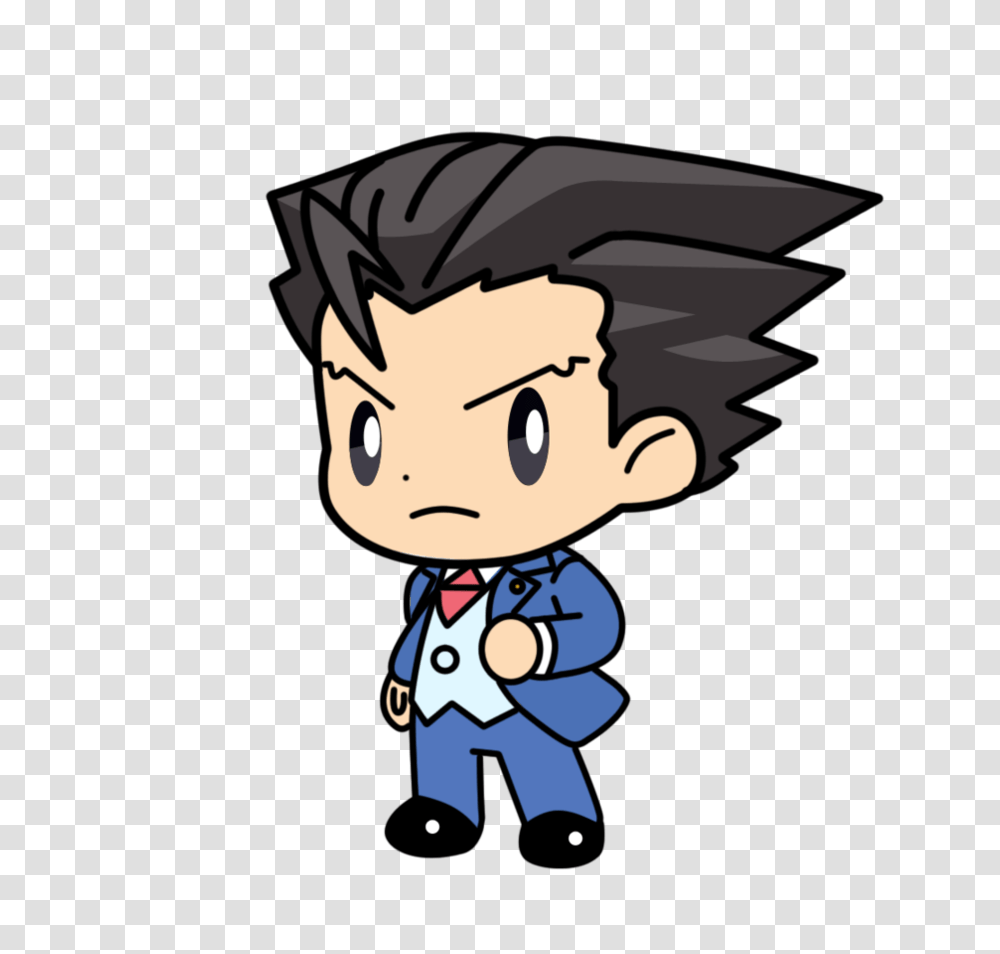 Phoenix Wright Chibi, Drawing, Face, Costume Transparent Png