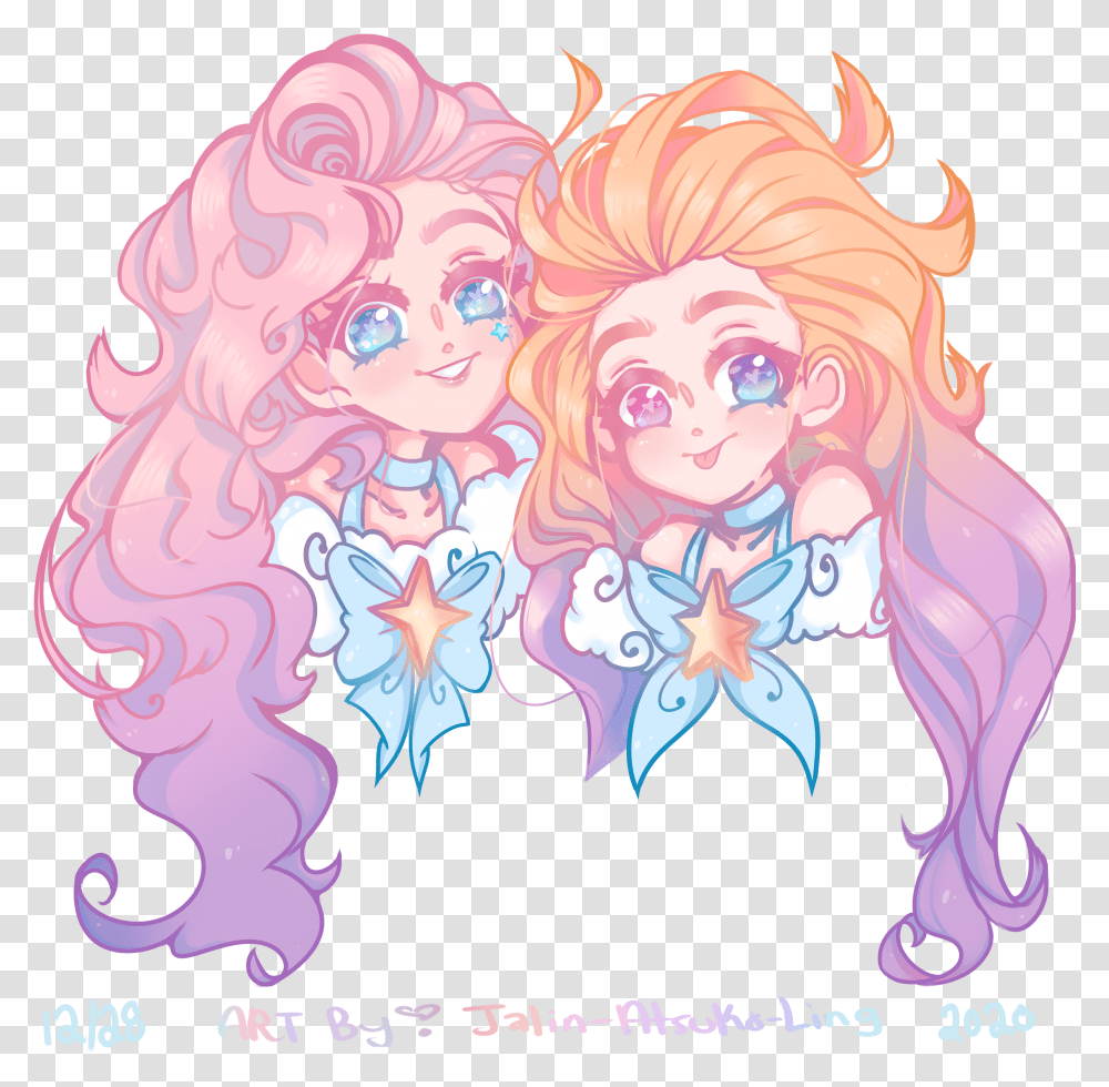 Pholder Zoe And Seraphine, Graphics, Art, Face, Hair Transparent Png