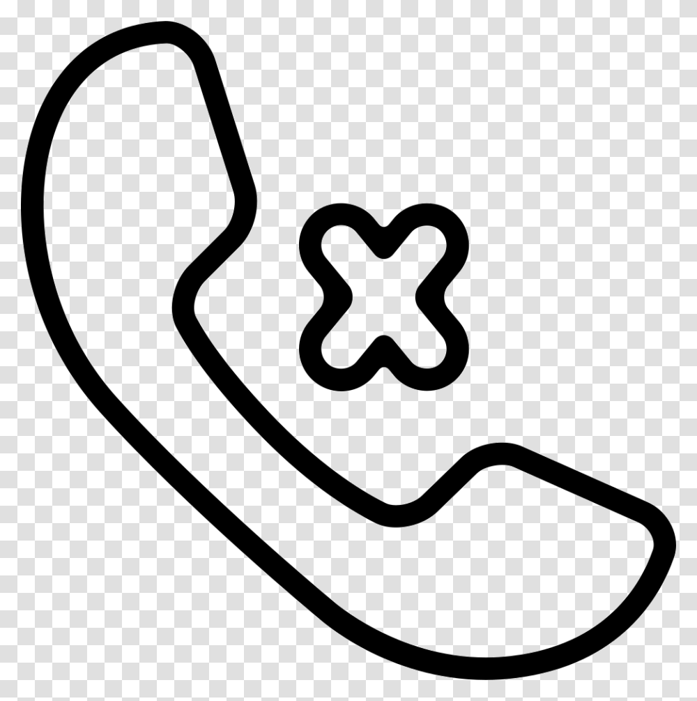 Phone Call Auricular With Small Phone Icon, Logo, Trademark, Label Transparent Png