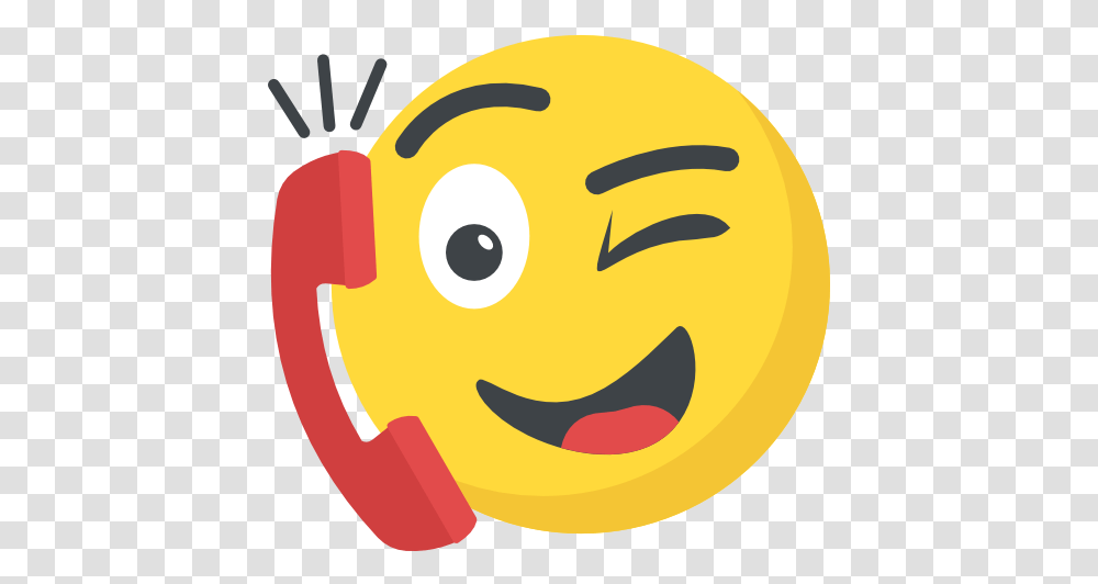 Phone Call Free Smileys Icons Phone Call Emoji, Pac Man, Angry Birds Transparent Png