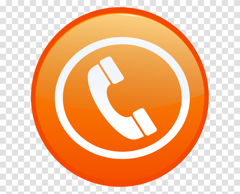 Phone Call Icon Telephone Logo Orange, Trademark, Alphabet Transparent Png