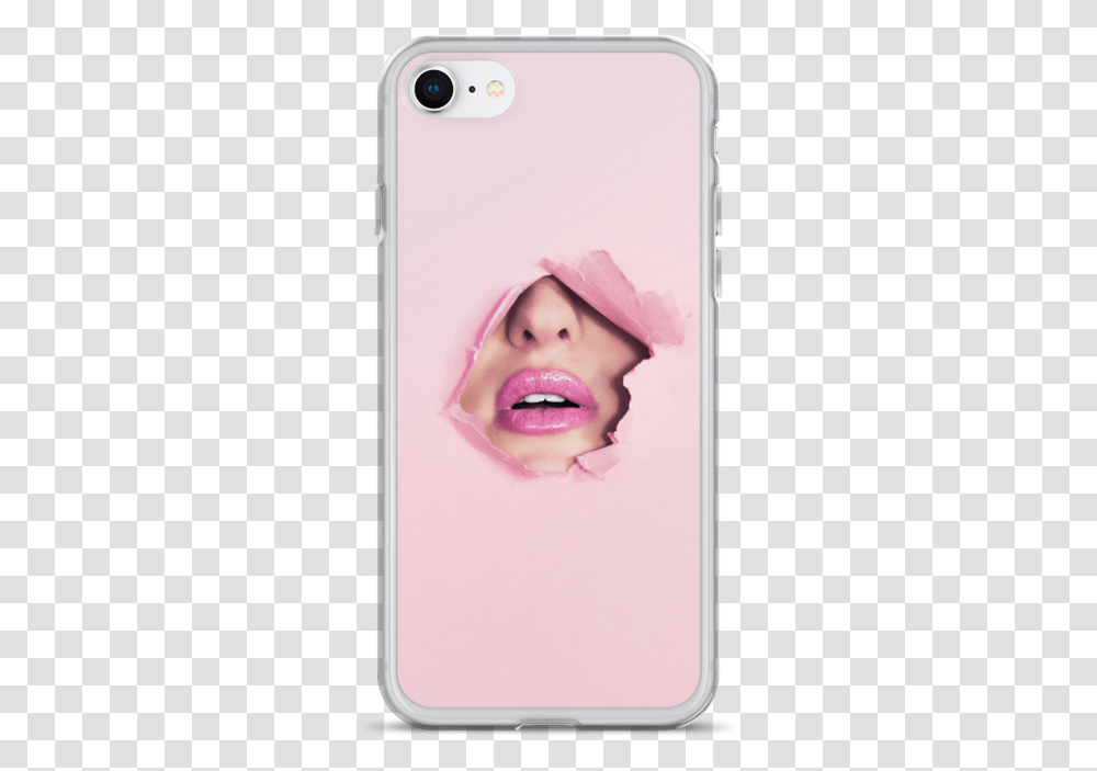 Phone Case Pink Kiss Smartphone, Electronics, Mobile Phone, Cell Phone, Iphone Transparent Png