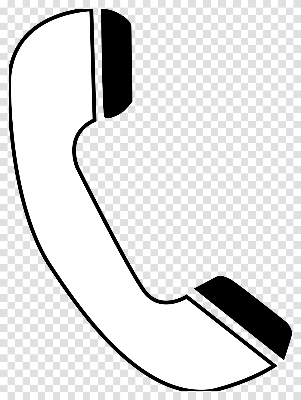 Phone Clipart Black And White, Shovel, Tool, Label Transparent Png
