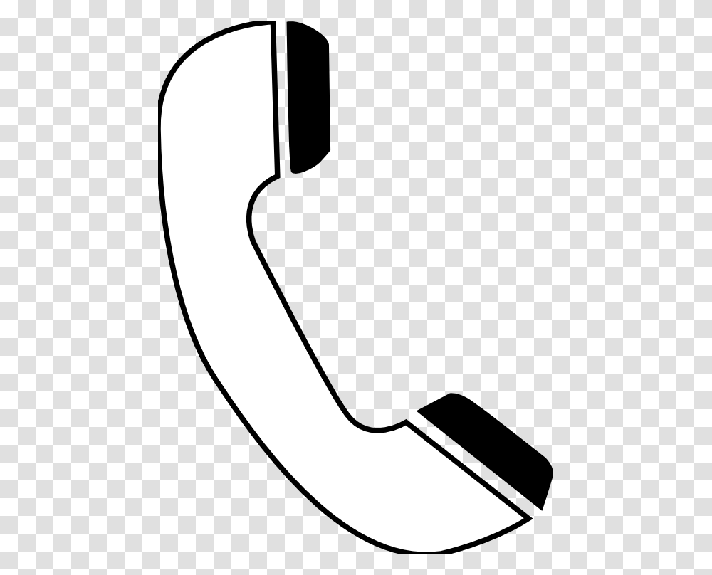 Phone Clipart Black And White, Shovel, Tool, Label Transparent Png