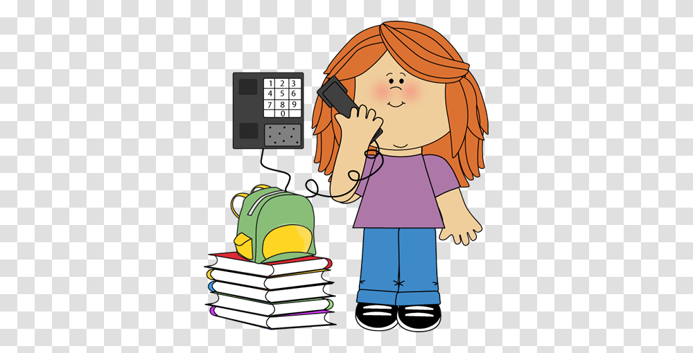 Phone Clipart Child, Person, Female, Girl, Electronics Transparent Png