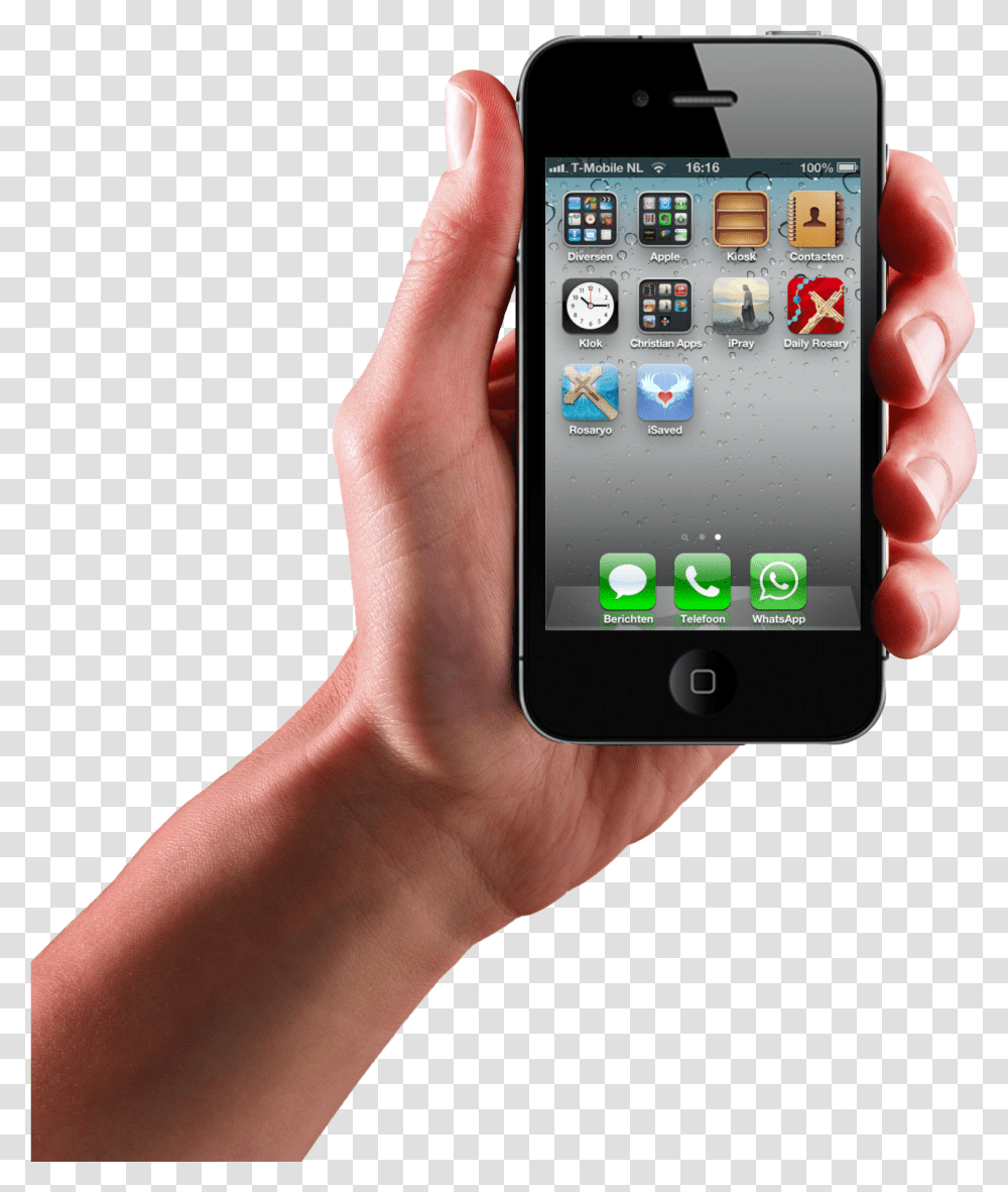 Phone Clipart Iphone Apple Large Hand Holding Phone, Mobile Phone, Electronics, Cell Phone, Person Transparent Png
