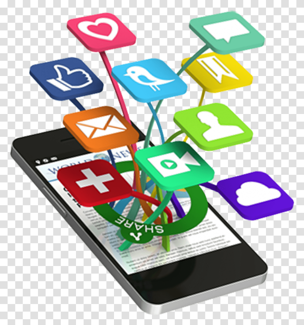 Phone Clipart Social Media Mobile Social Media, Text, Word, Electronics, Flyer Transparent Png