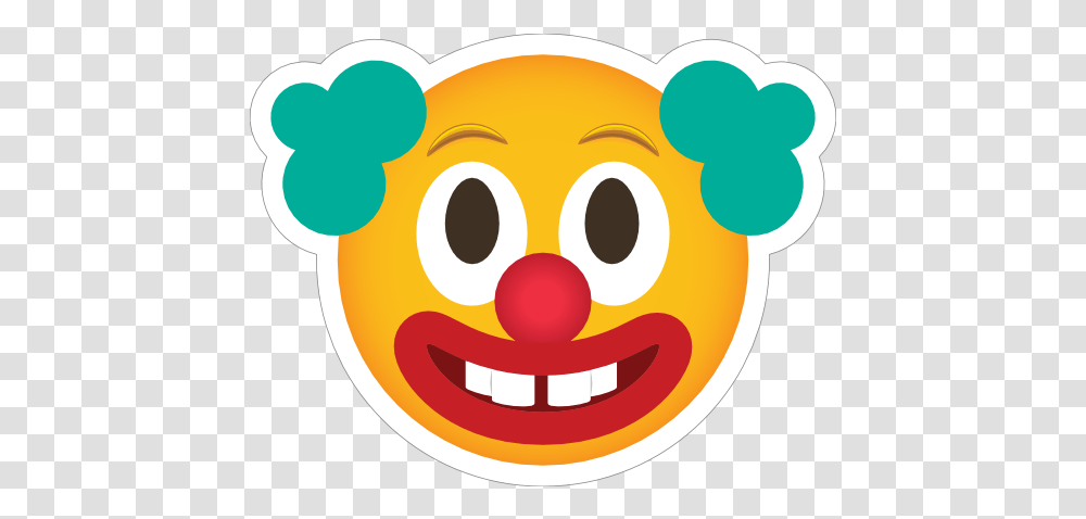 Phone Emoji Sticker Clown Smiley, Performer, Juggling, Crowd Transparent Png
