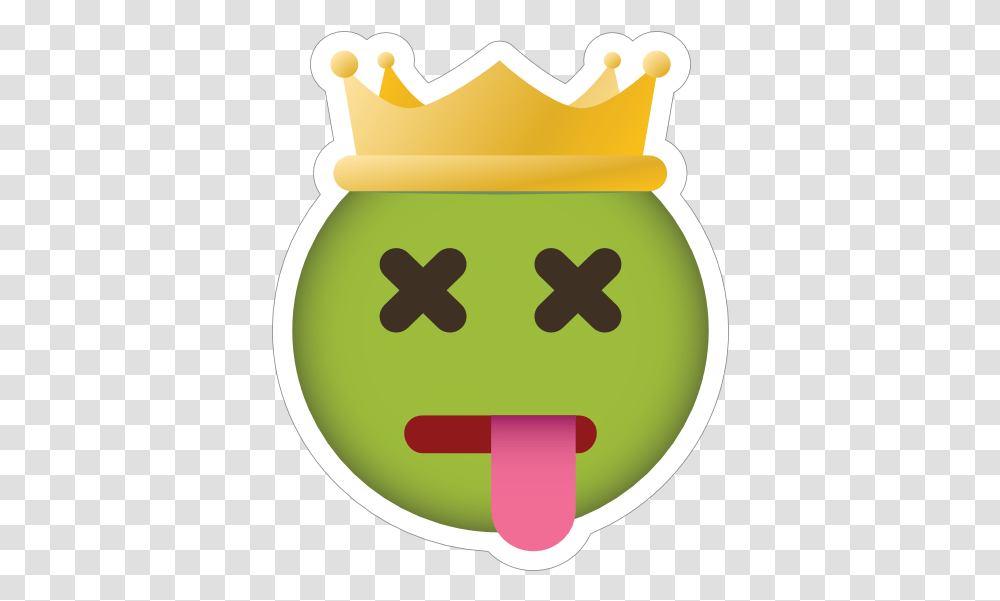 Phone Emoji Sticker Crown Dead Clip Art, Birthday Cake, Dessert, Food, Jar Transparent Png